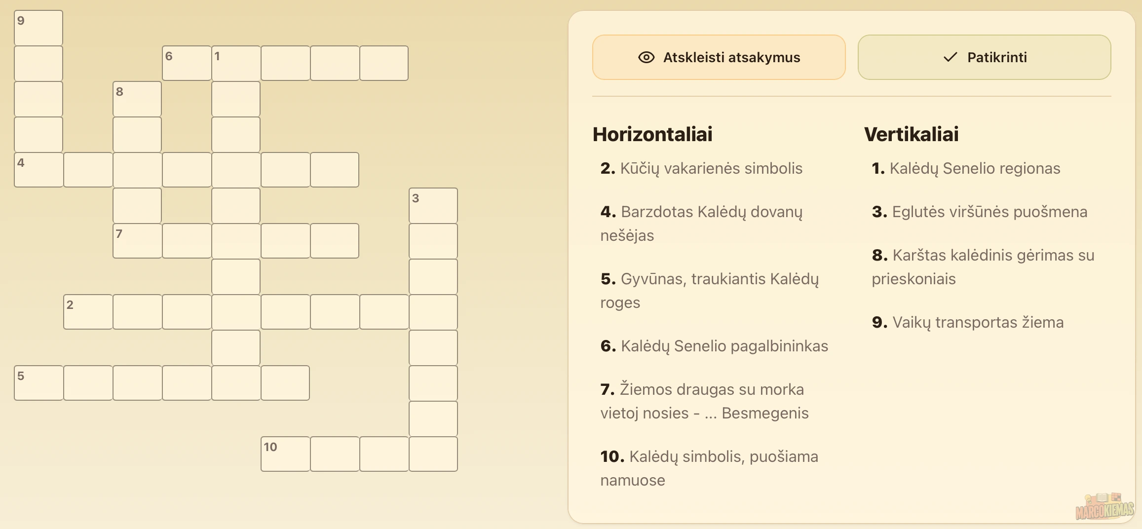 Klasikinis kryžiažodis